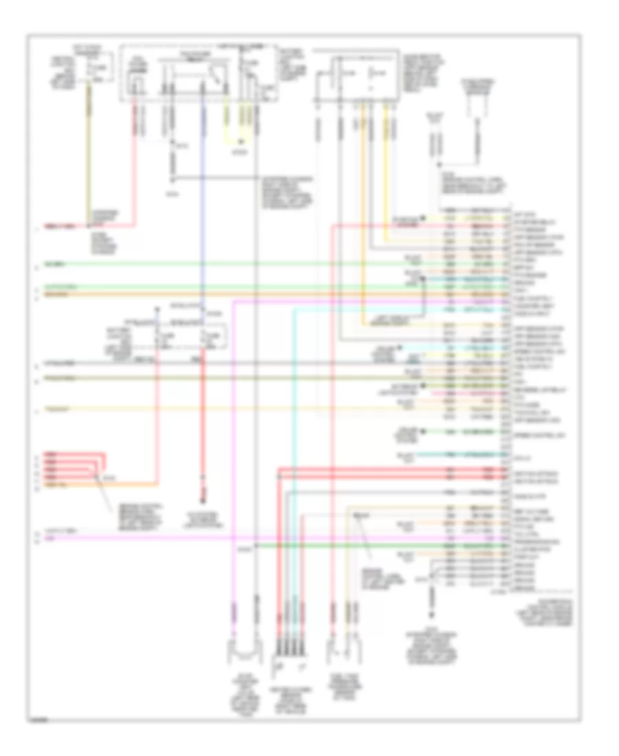 5.4L, Engine Performance Wiring Diagram, with Torqshift (5 of 5) for Ford Econoline E150 2006