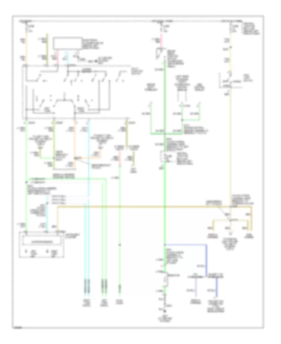 Exterior Lamps Wiring Diagram, with Stripped Chassis (1 of 2) for Ford Econoline E150 2006