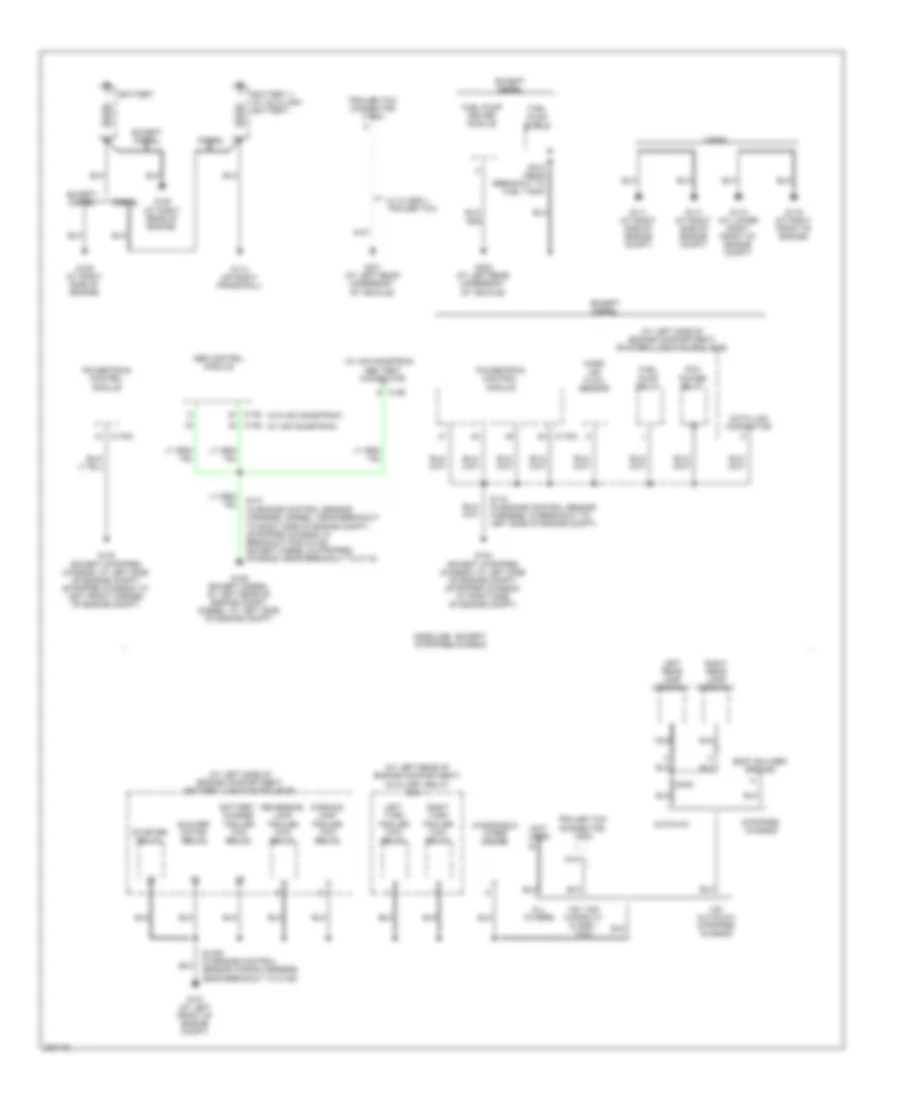 Ground Distribution Wiring Diagram 1 of 5 for Ford Econoline E150 2006