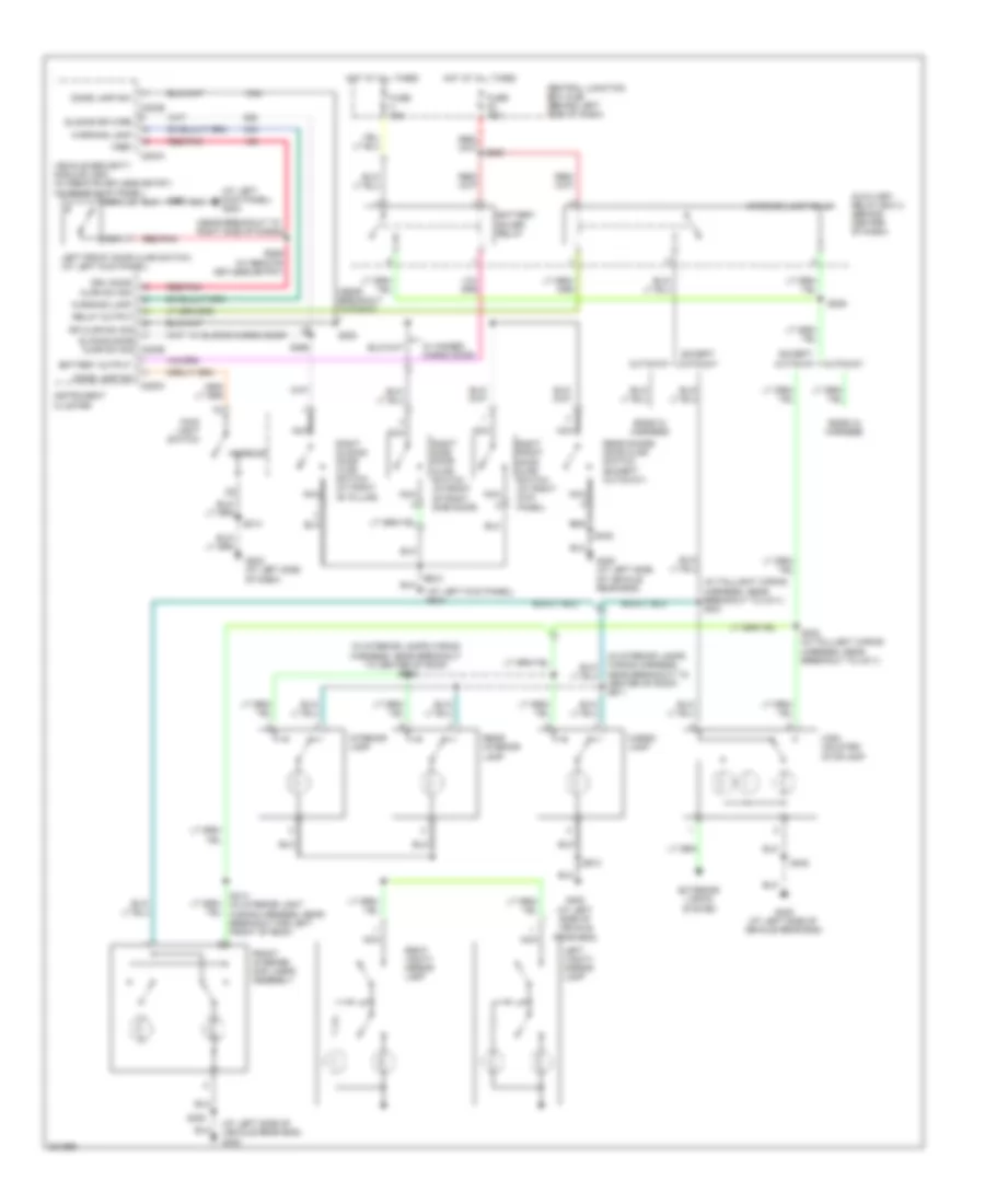 Courtesy Lamps Wiring Diagram, without Stripped Chassis for Ford Econoline E150 2006