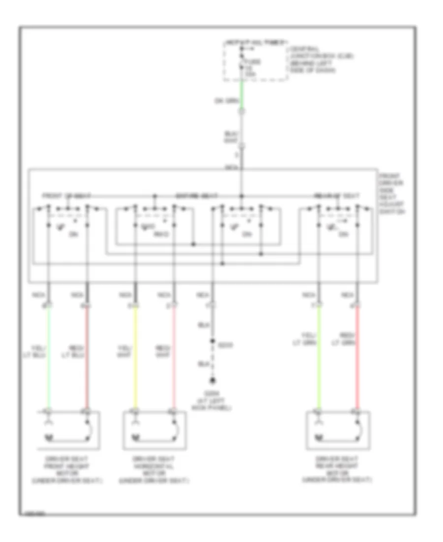 Power Seats Wiring Diagram for Ford Econoline E150 2006