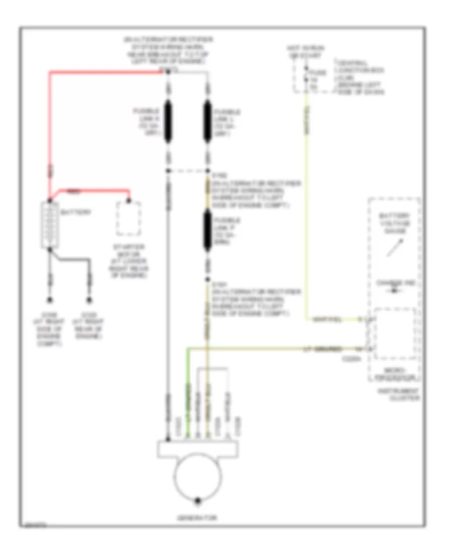 5.4L, Charging Wiring Diagram for Ford Econoline E150 2006