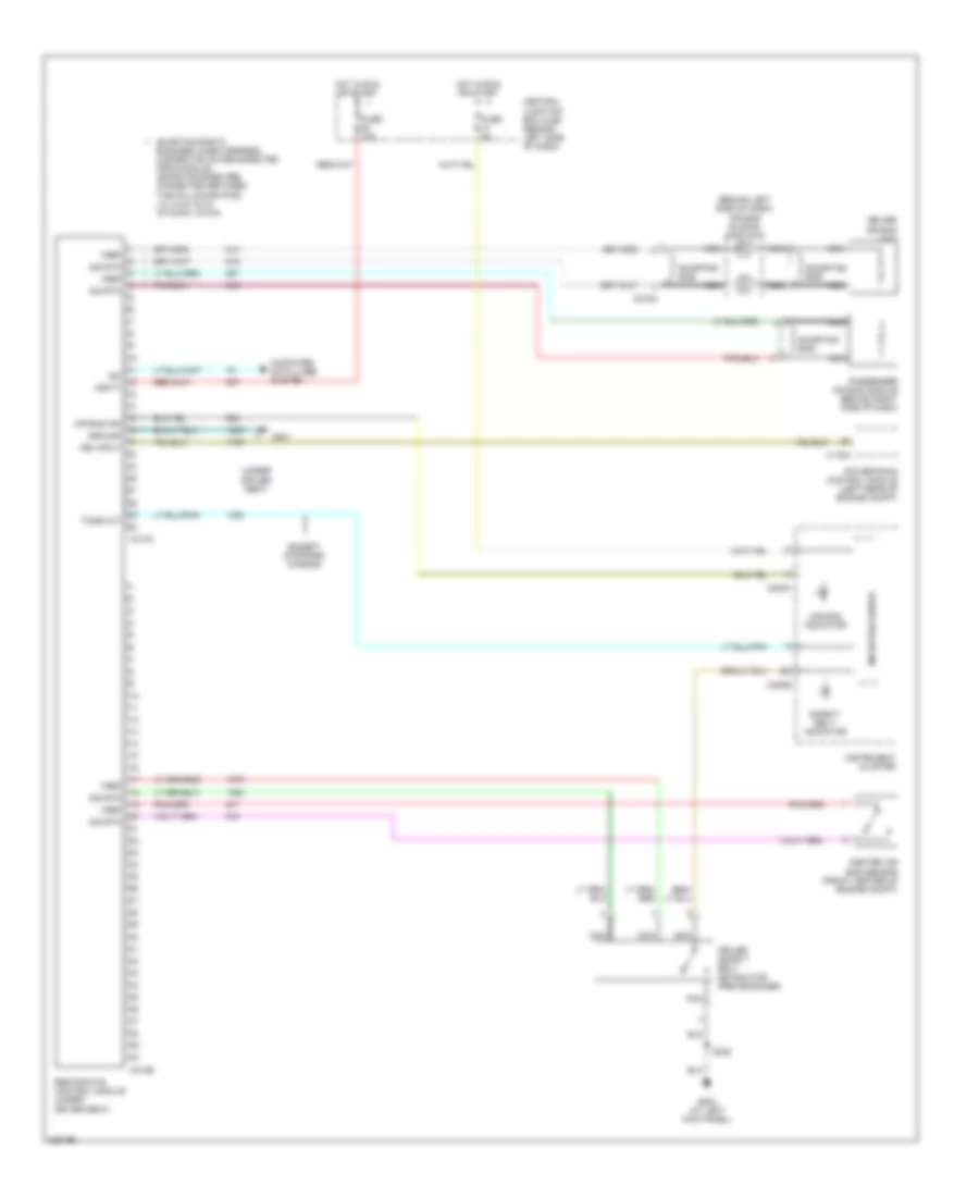 Supplemental Restraints Wiring Diagram for Ford Econoline E150 2006