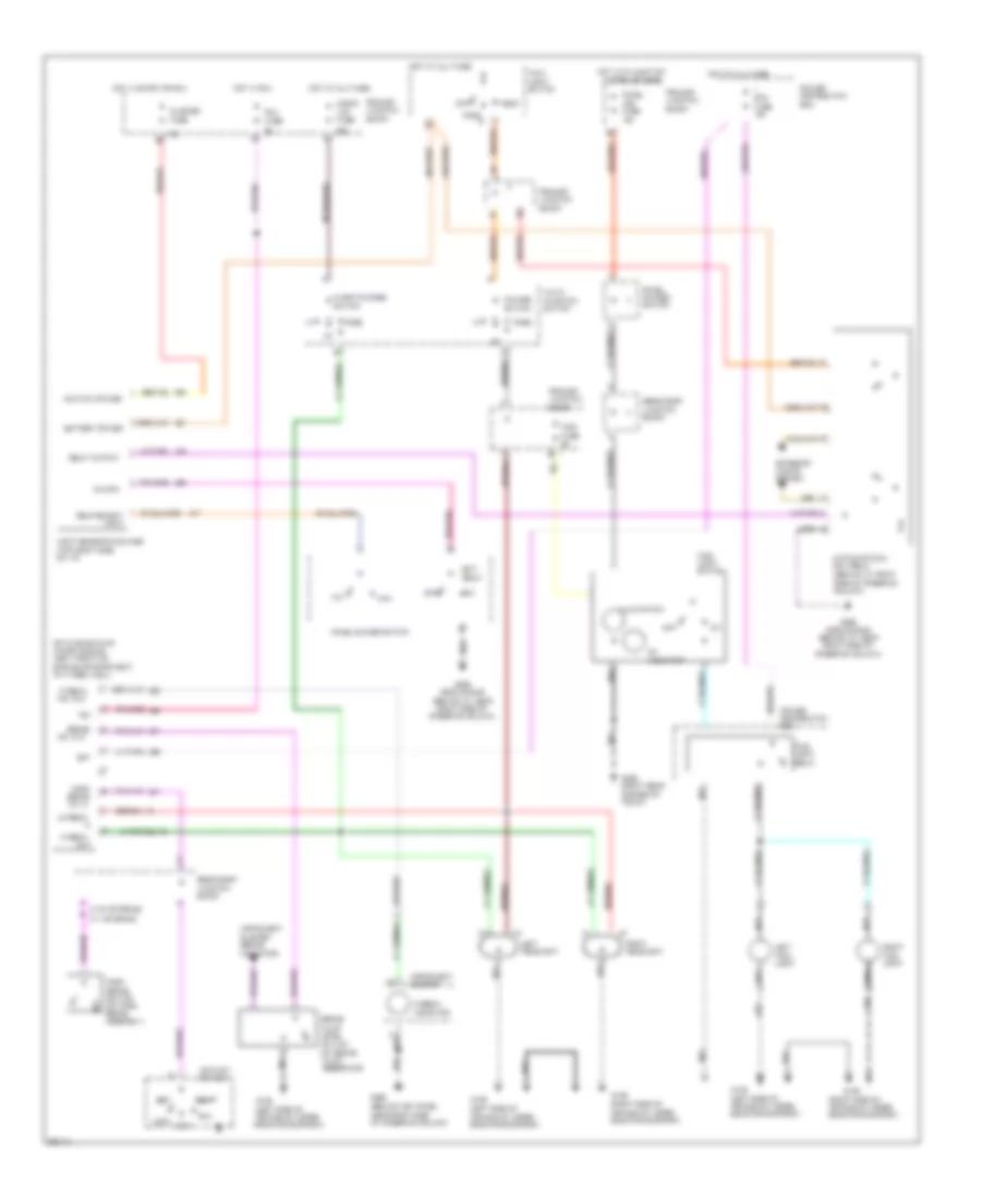 Autolamps Wiring Diagram with DRL for Ford Thunderbird Super Coupe 1994