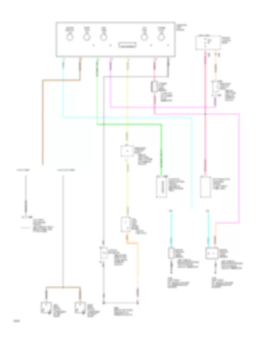 Instrument Cluster Wiring Diagram (4 of 4) for Ford Thunderbird Super Coupe 1994