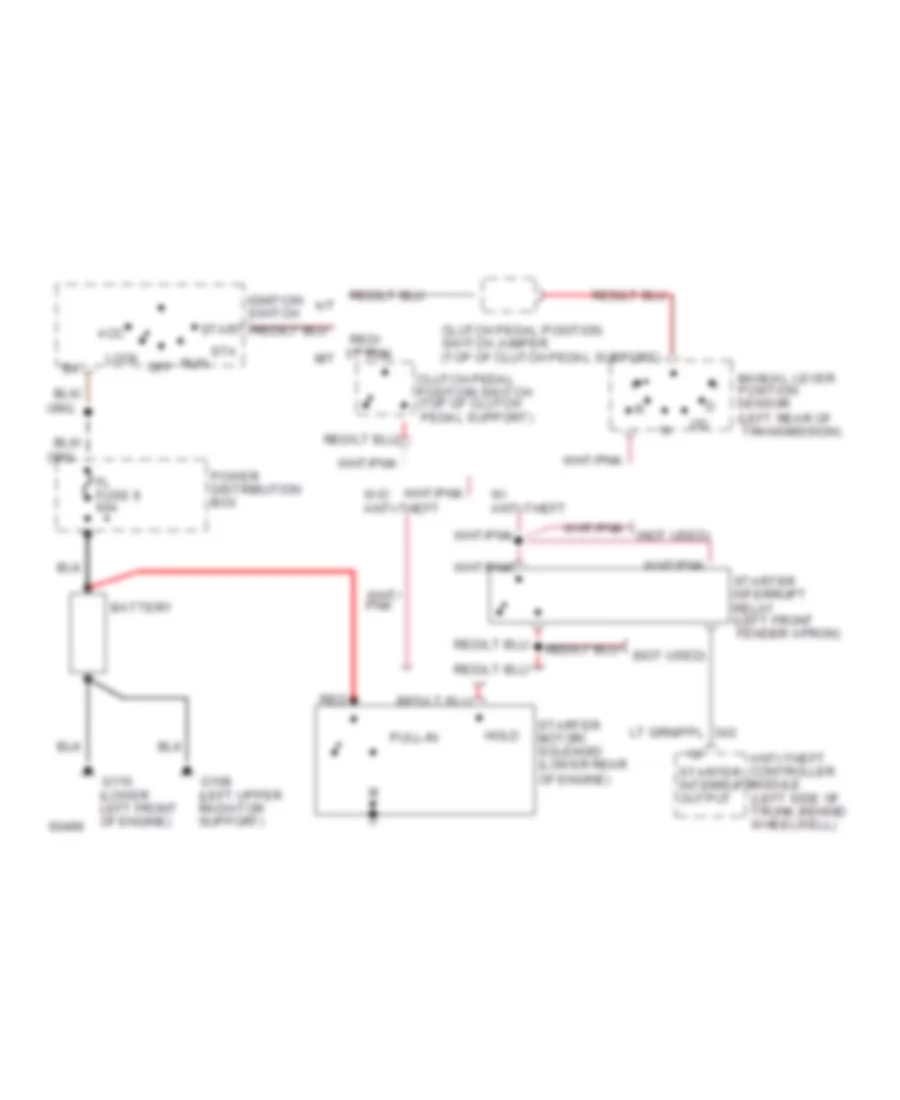 3 8L SC Starting Wiring Diagram for Ford Thunderbird Super Coupe 1994