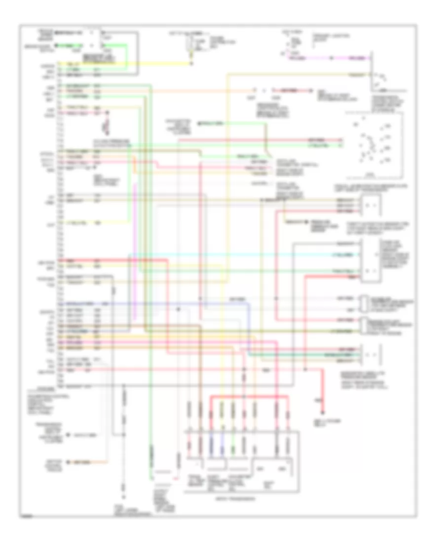 3 8L SC Transmission Wiring Diagram for Ford Thunderbird Super Coupe 1994