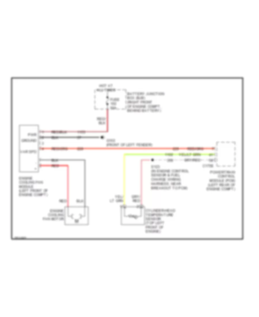 Cooling Fan Wiring Diagram for Ford Crown Victoria Police Interceptor 2007