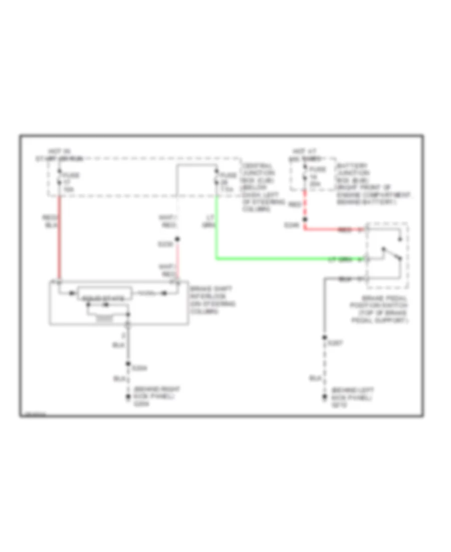 Shift Interlock Wiring Diagram with Console for Ford Crown Victoria Police Interceptor 2007