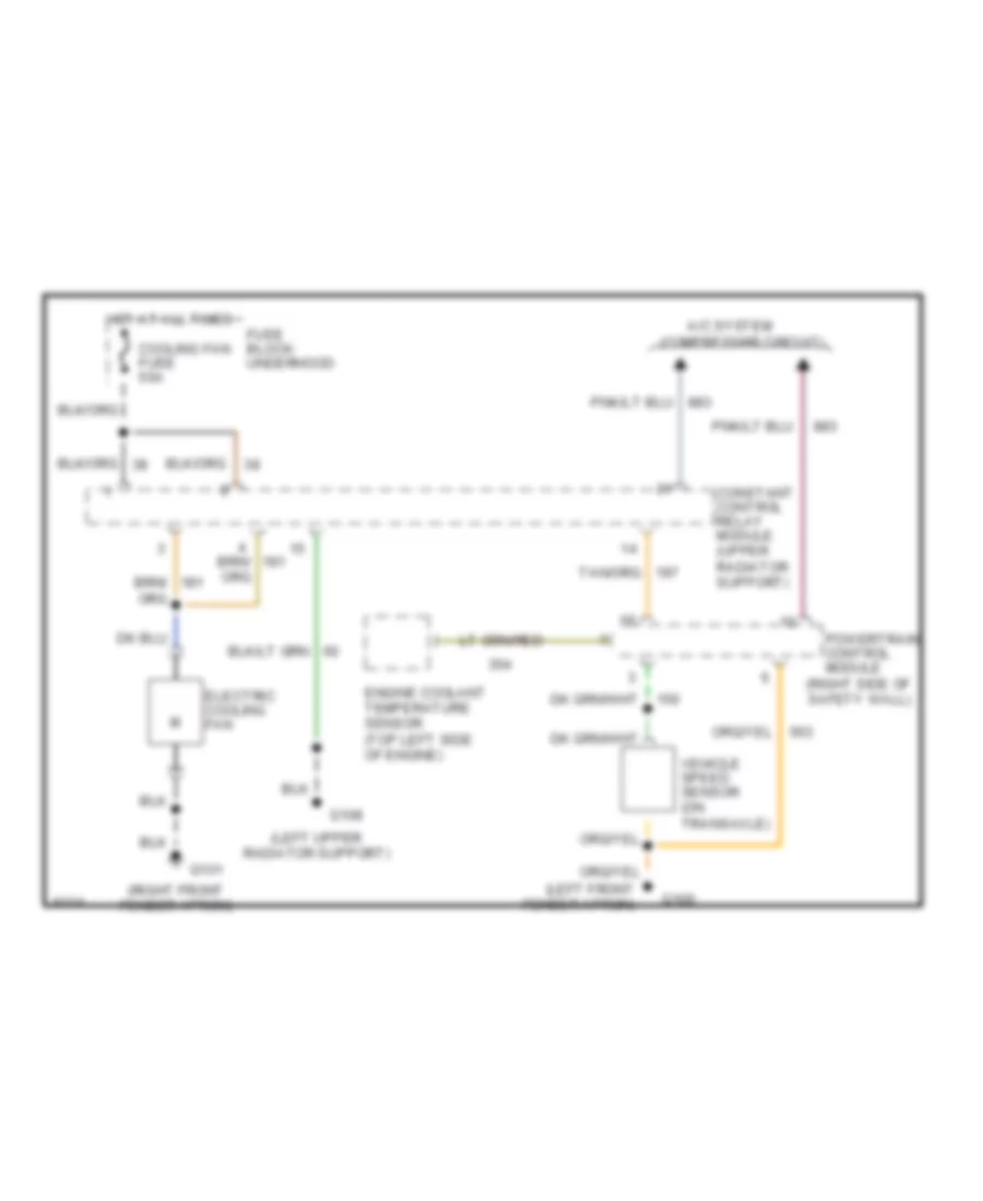 3 0L SHO Cooling Fan Wiring Diagram for Ford Taurus LX 1992