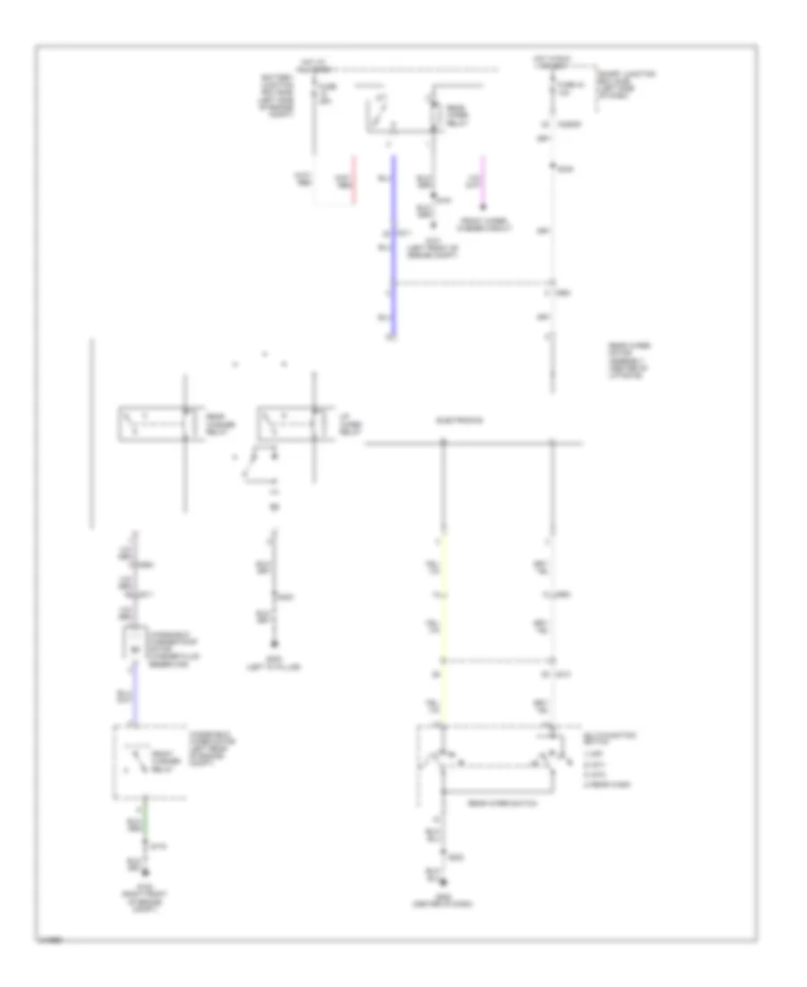 Электросхема заднего стеклоочистителя дворника и омывателя для Ford Flex SEL 2011