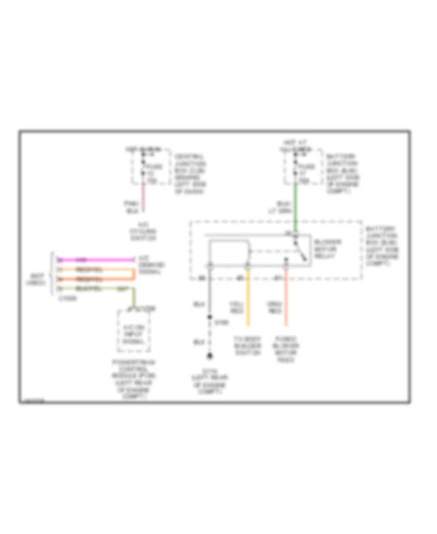 Manual AC Wiring Diagram, with Stripped Chassis for Ford Econoline E250 2006