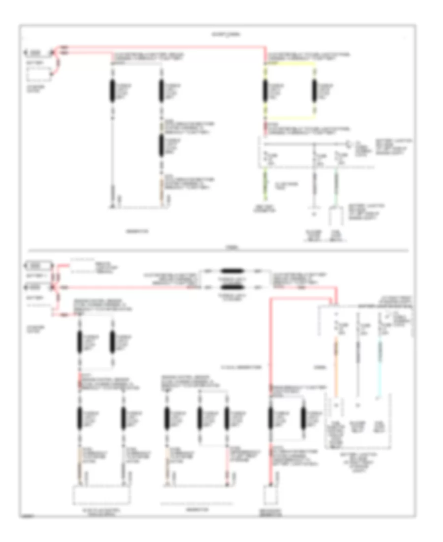 Power Distribution Wiring Diagram 1 of 6 for Ford Cutaway E350 Super Duty 2007