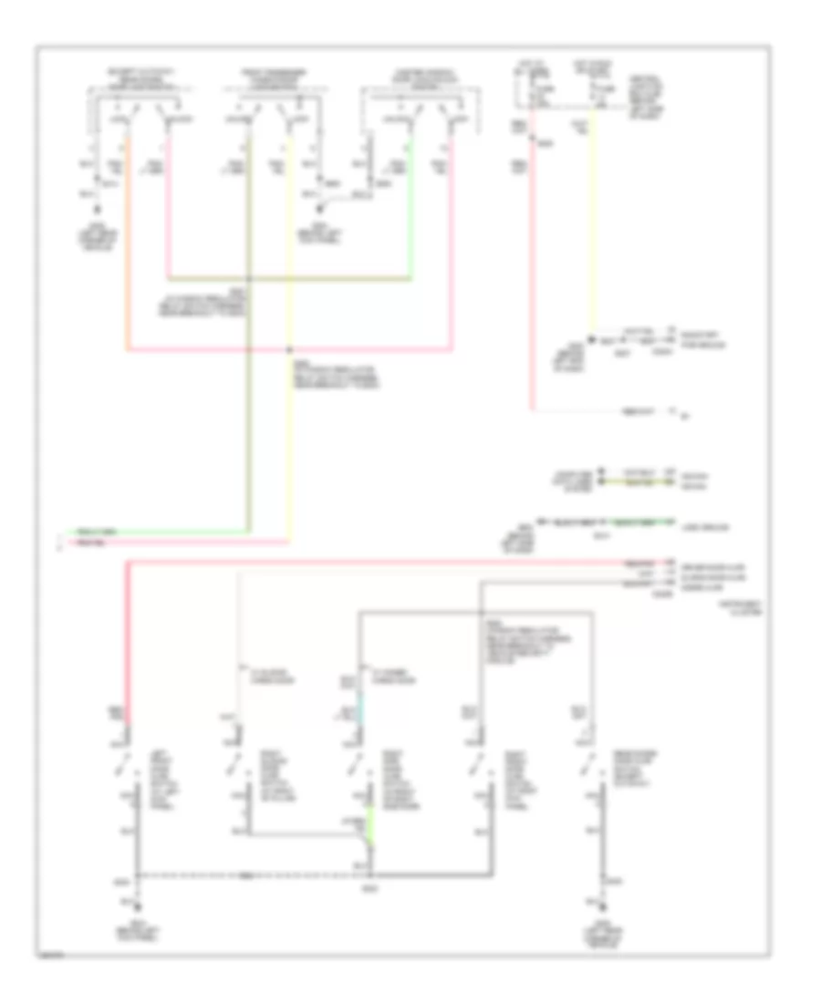 Power Door Locks Wiring Diagram, with Keyless Entry (2 of 2) for Ford Cutaway E350 Super Duty 2007