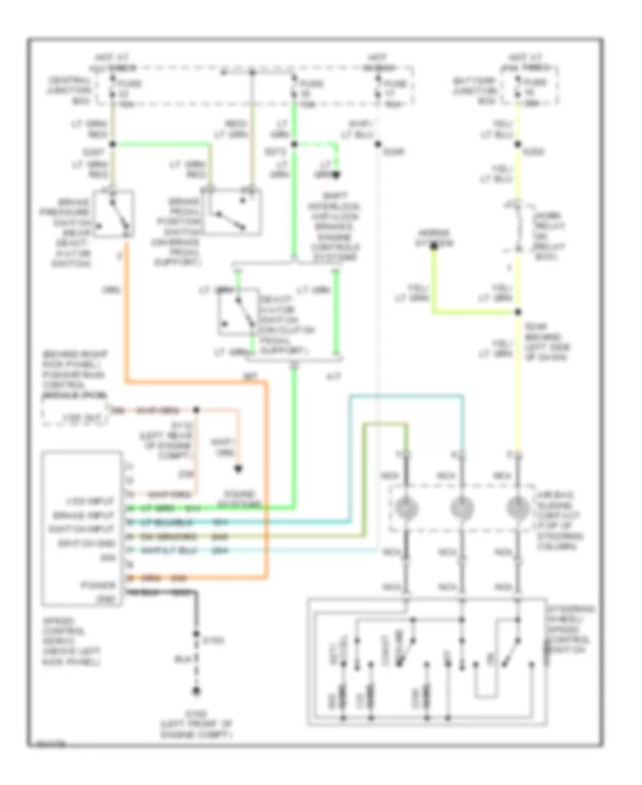 Cruise Control Wiring Diagram for Ford Mustang 2002