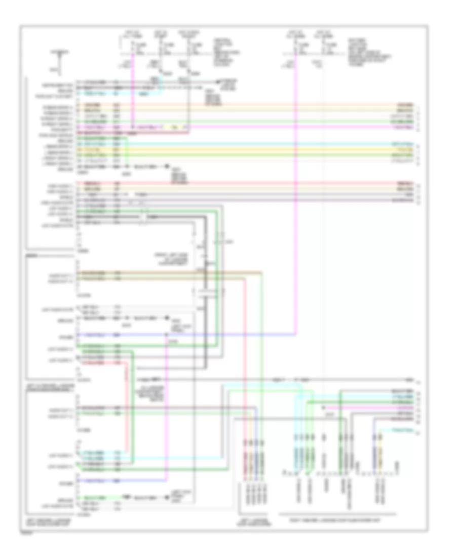 Premium Sound Radio Wiring Diagram, Convertible with Mach 1000 Sound System (1 of 2) for Ford Mustang 2002