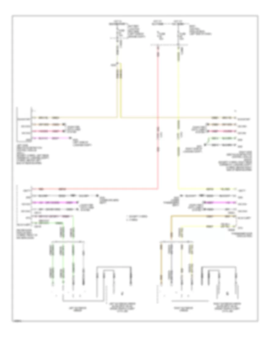 Blind Spot Information System Wiring Diagram for Ford Fusion SE Hybrid 2014