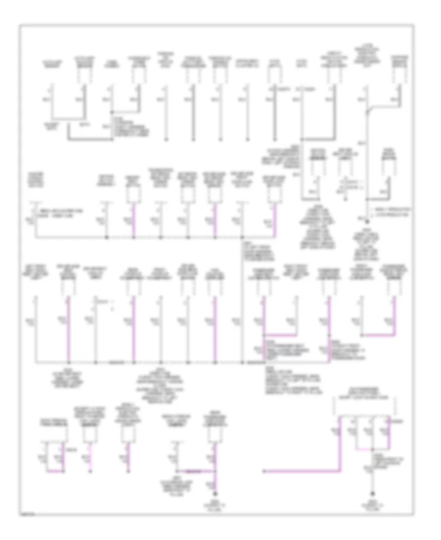 Ground Distribution Wiring Diagram (4 of 5) for Ford Cab  Chassis F350 Super Duty 2008