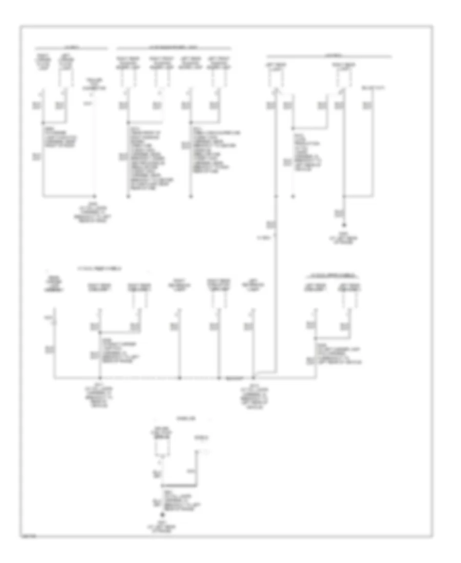Ground Distribution Wiring Diagram (5 of 5) for Ford Cab  Chassis F350 Super Duty 2008