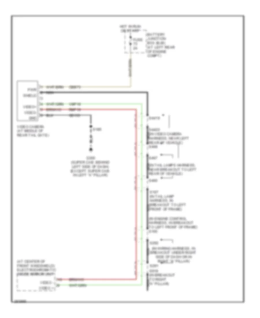 Rear Camera Wiring Diagram for Ford Cab  Chassis F350 Super Duty 2008