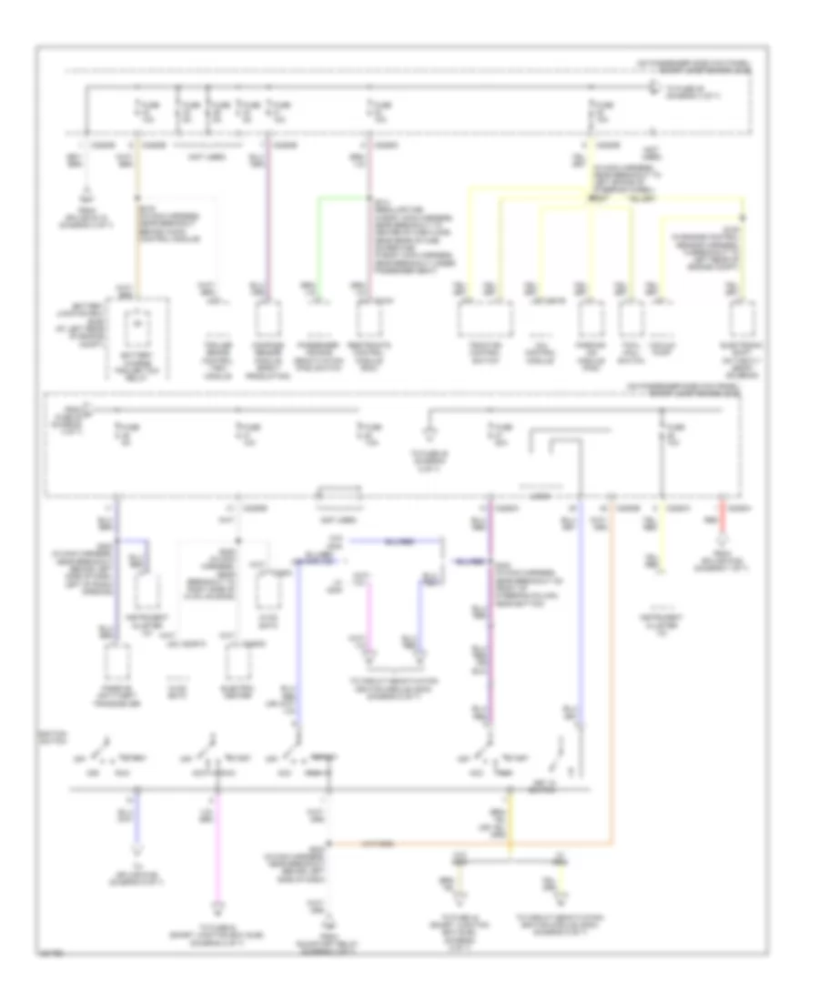 Power Distribution Wiring Diagram (4 of 7) for Ford Cab  Chassis F350 Super Duty 2008