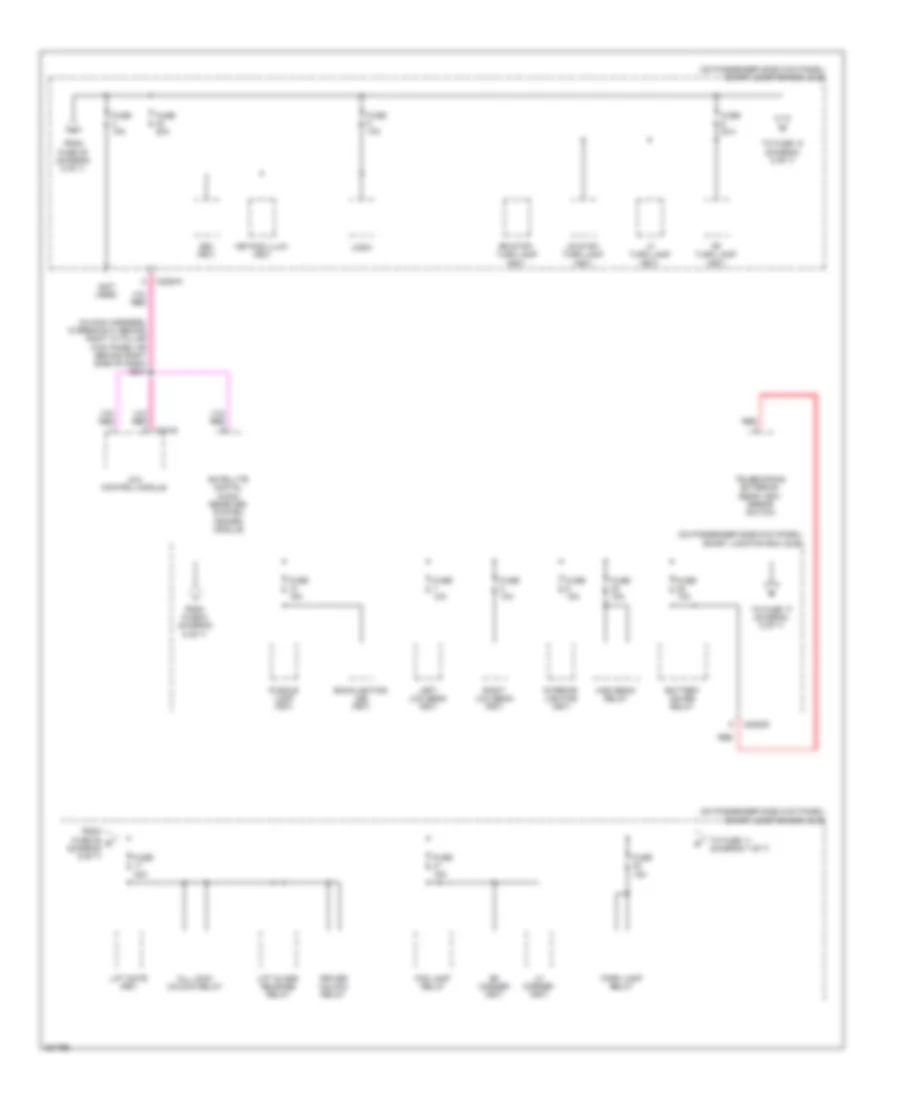 Power Distribution Wiring Diagram (6 of 7) for Ford Cab  Chassis F350 Super Duty 2008