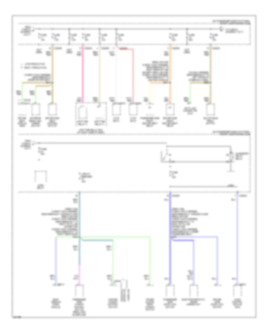 Power Distribution Wiring Diagram (7 of 7) for Ford Cab  Chassis F350 Super Duty 2008