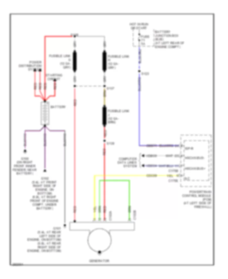 5 4L Charging Wiring Diagram for Ford Cab  Chassis F350 Super Duty 2008