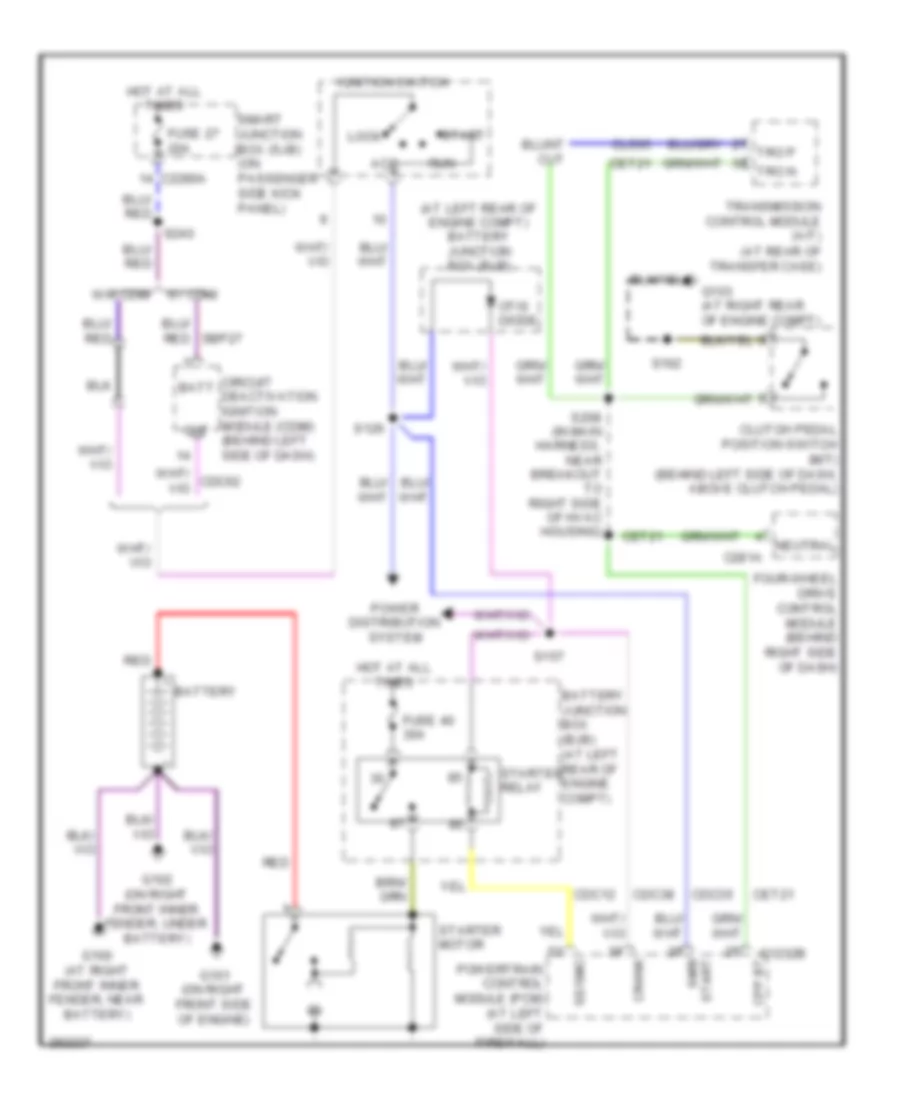 6.4L Diesel, Starting Wiring Diagram, Late Production for Ford Cab  Chassis F350 Super Duty 2008