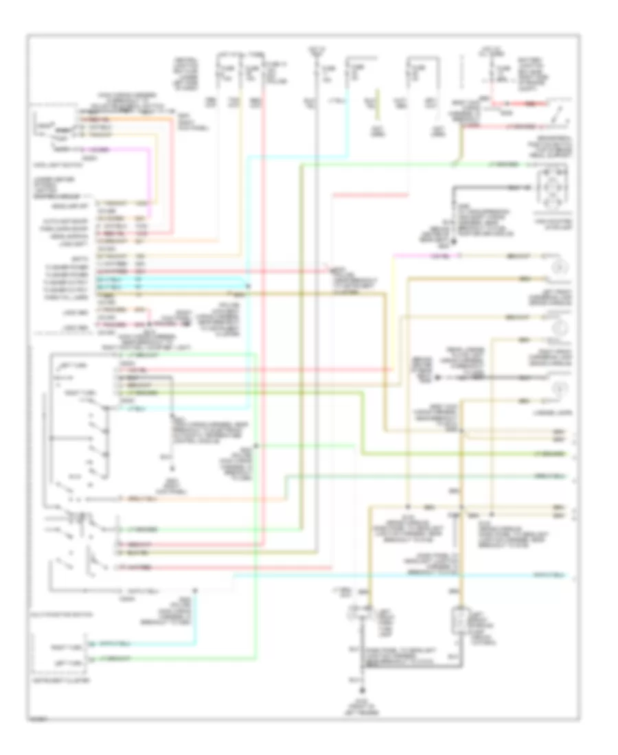 Exterior Lamps Wiring Diagram (1 of 2) for Ford Crown Victoria 2010