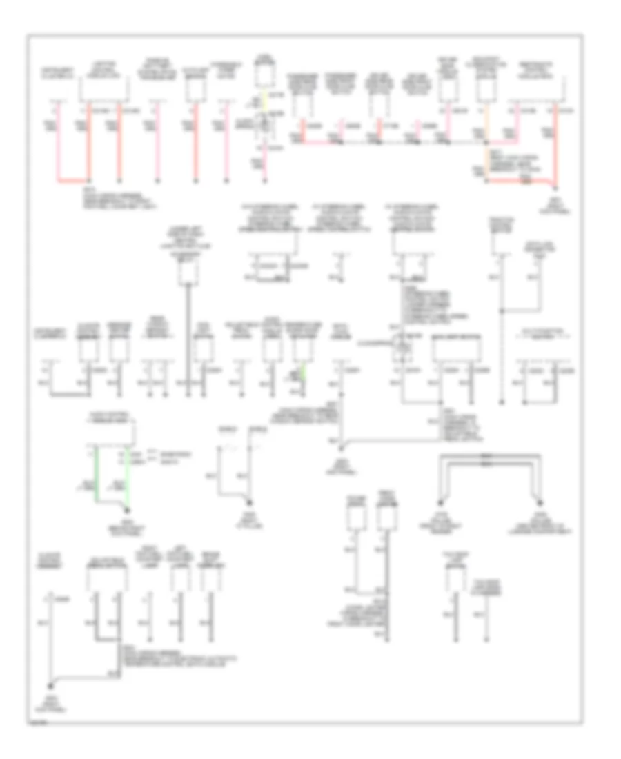 Ground Distribution Wiring Diagram (2 of 4) for Ford Crown Victoria 2010
