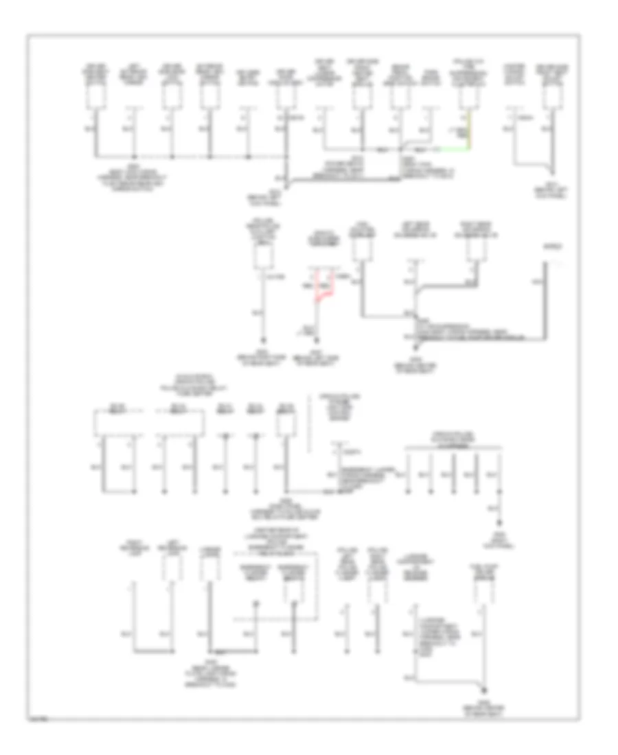 Ground Distribution Wiring Diagram (3 of 4) for Ford Crown Victoria 2010