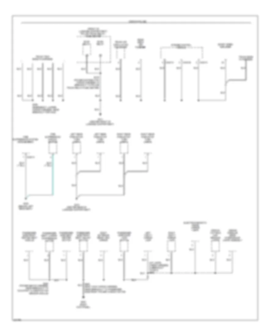 Ground Distribution Wiring Diagram 4 of 4 for Ford Crown Victoria 2010