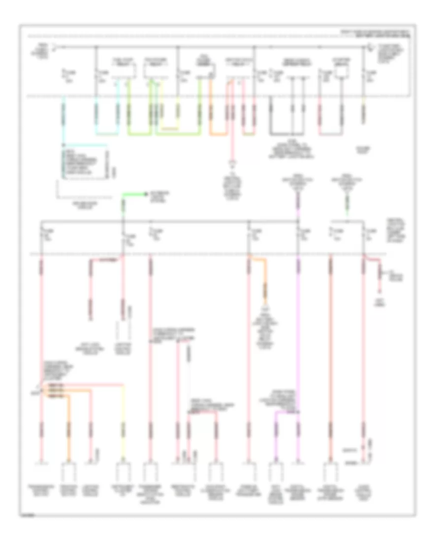 Power Distribution Wiring Diagram (2 of 5) for Ford Crown Victoria 2010