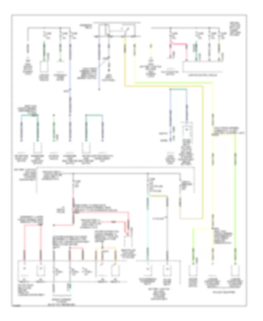 Power Distribution Wiring Diagram 5 of 5 for Ford Crown Victoria 2010
