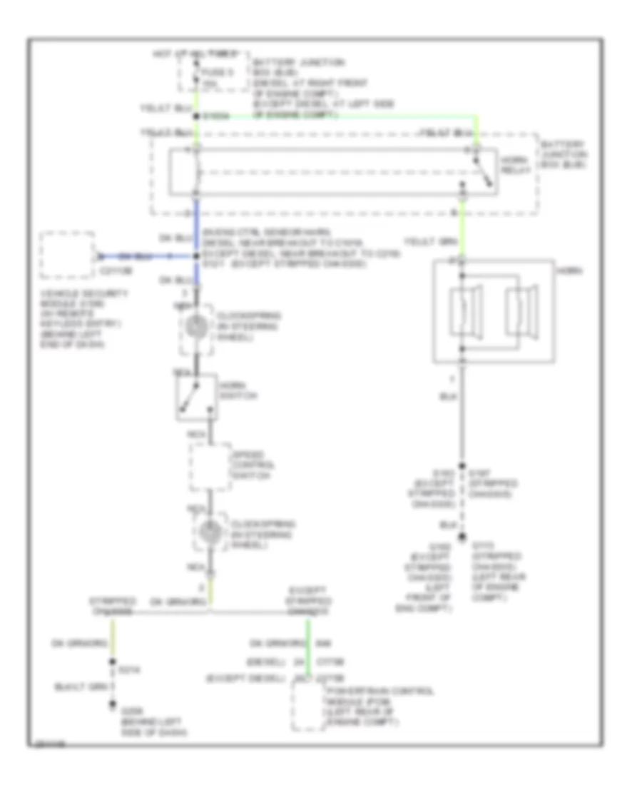 Horn Wiring Diagram for Ford E450 Super Duty 2007