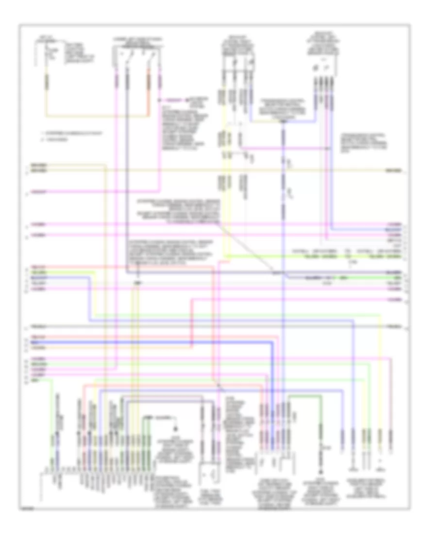 5.4L, Engine Performance Wiring Diagram, with Torqshift (2 of 5) for Ford E-150 2013