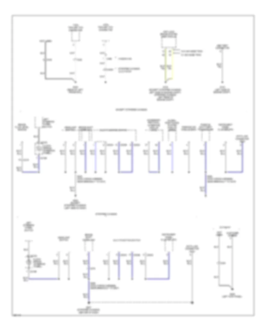 Ground Distribution Wiring Diagram (2 of 5) for Ford E-150 2013