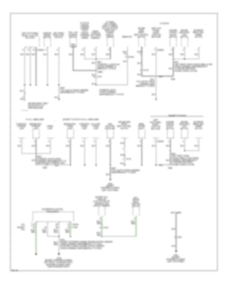 Ground Distribution Wiring Diagram (3 of 5) for Ford E-150 2013
