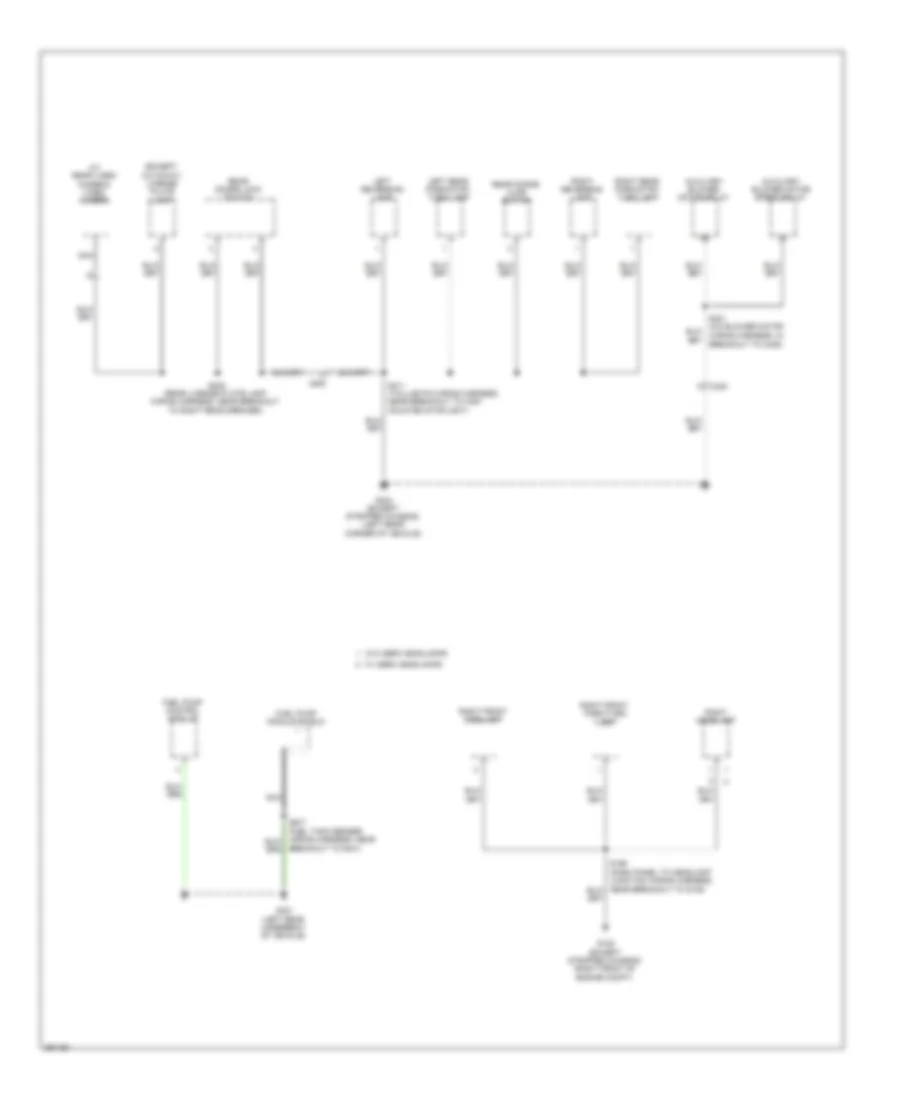 Ground Distribution Wiring Diagram 4 of 5 for Ford E 150 2013