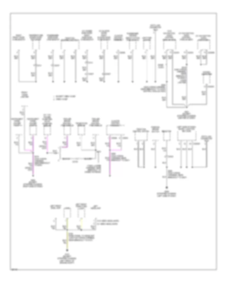 Ground Distribution Wiring Diagram (5 of 5) for Ford E-150 2013