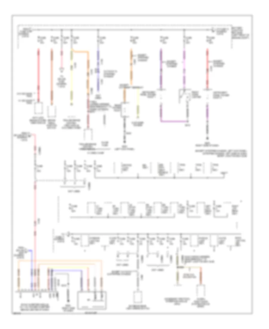 Power Distribution Wiring Diagram (3 of 9) for Ford E-150 2013