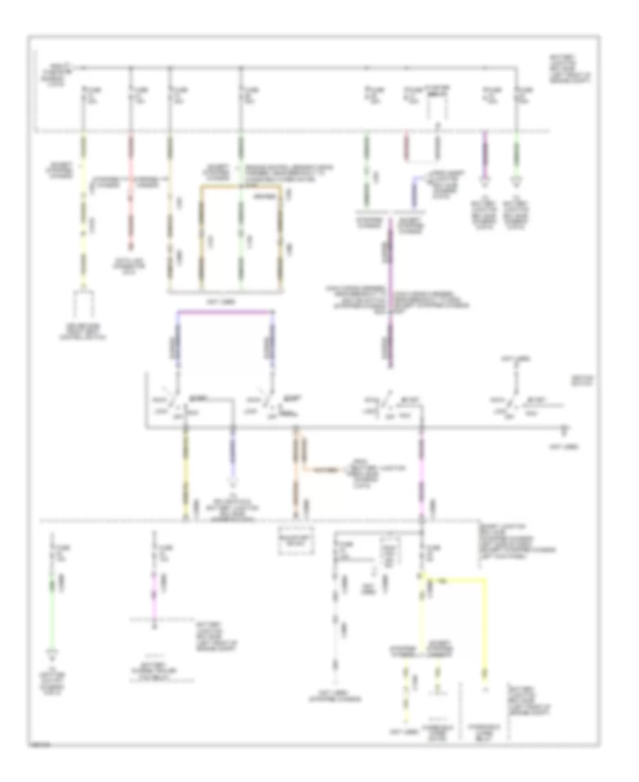 Power Distribution Wiring Diagram (4 of 9) for Ford E-150 2013