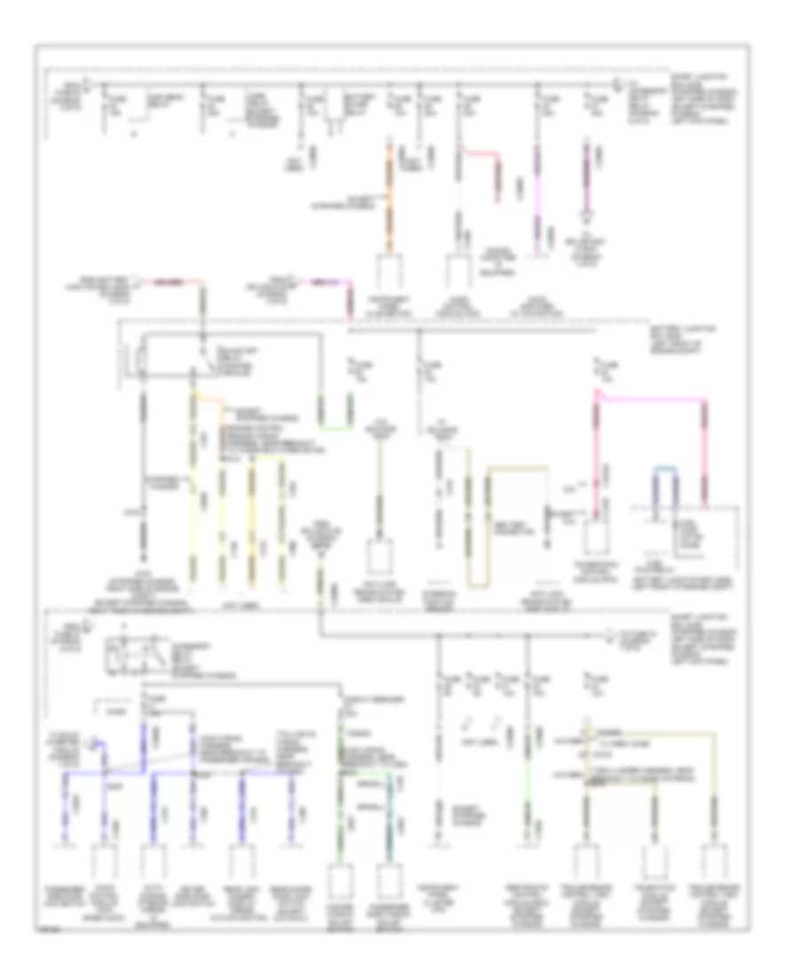 Power Distribution Wiring Diagram 6 of 9 for Ford E 150 2013