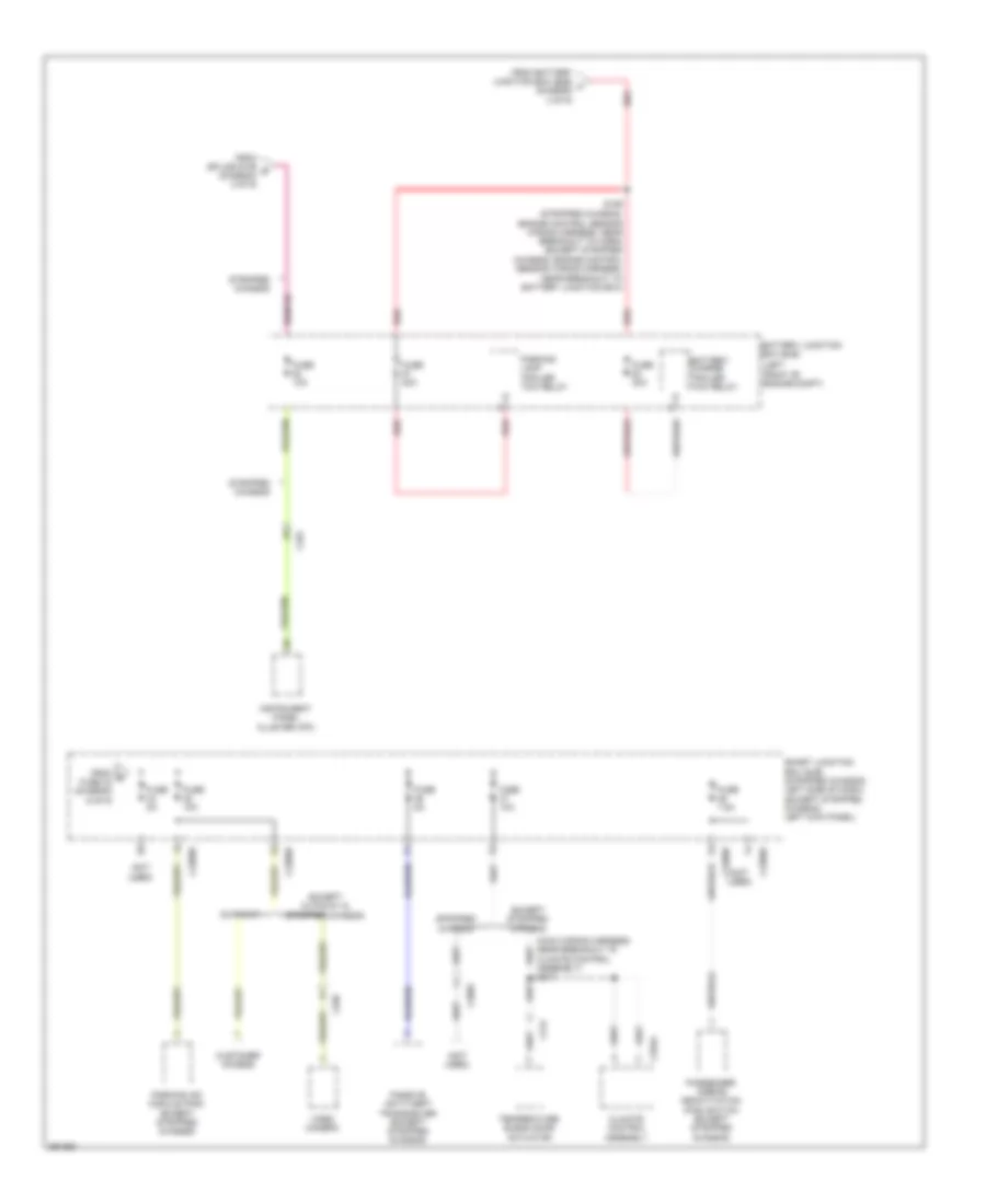 Power Distribution Wiring Diagram (7 of 9) for Ford E-150 2013