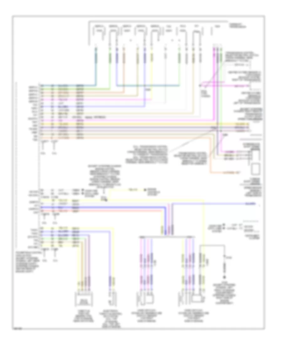 5.4L, Transmission Wiring Diagram, with Torqshift (1 of 2) for Ford E-150 2013