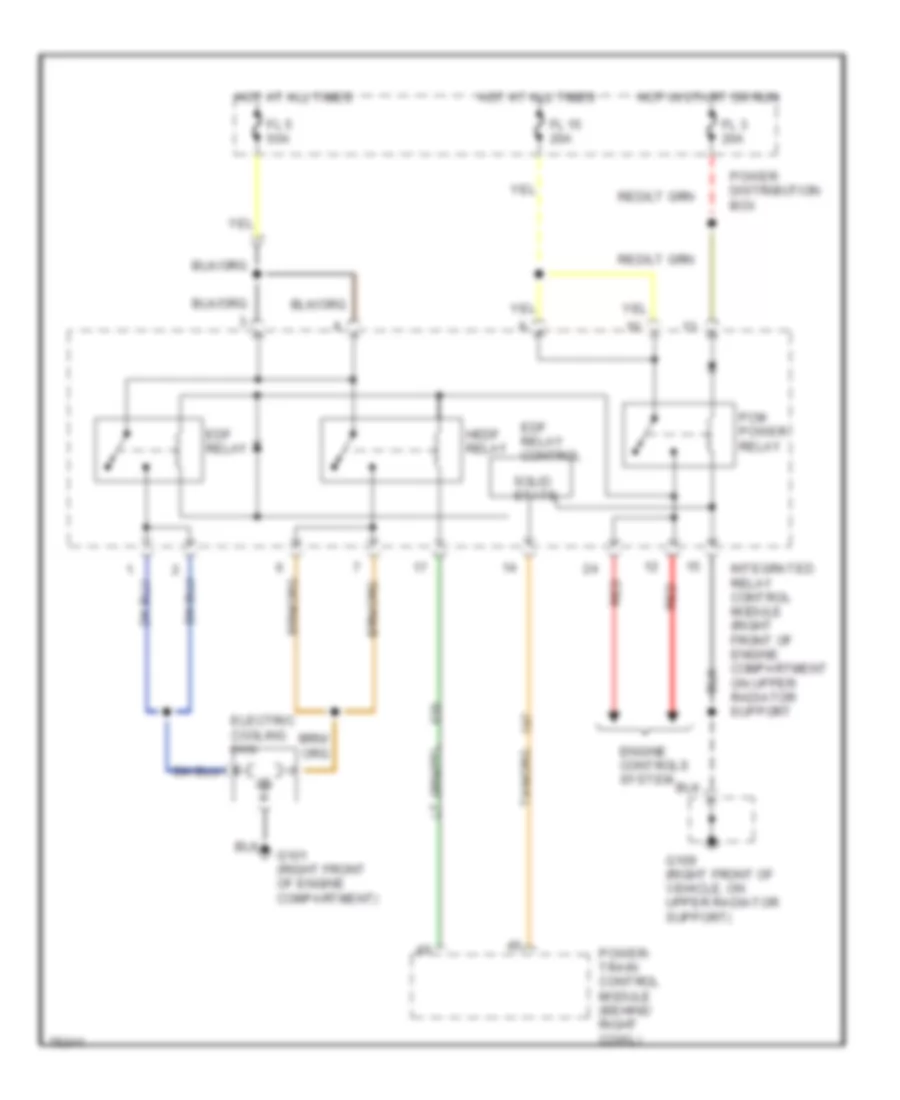Cooling Fan Wiring Diagram for Ford Thunderbird LX 1996