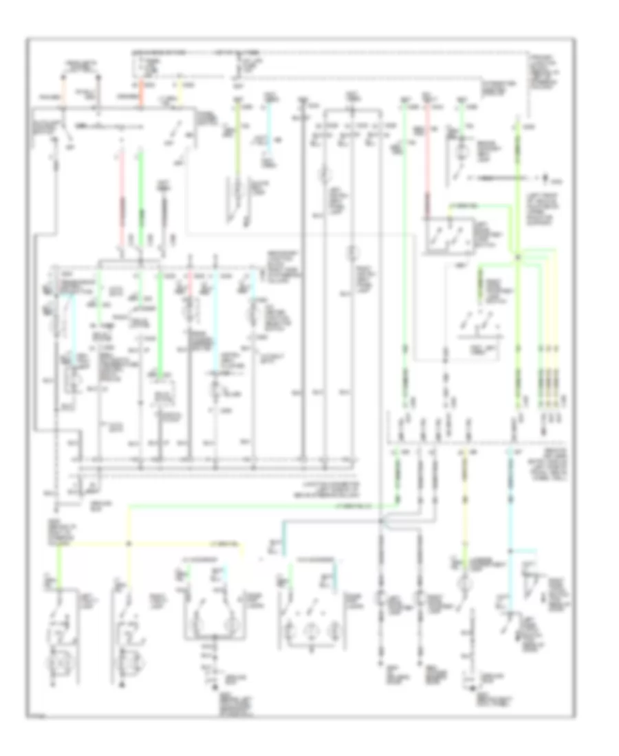 Interior Light Wiring Diagram with Remote Keyless Entry for Ford Thunderbird LX 1996
