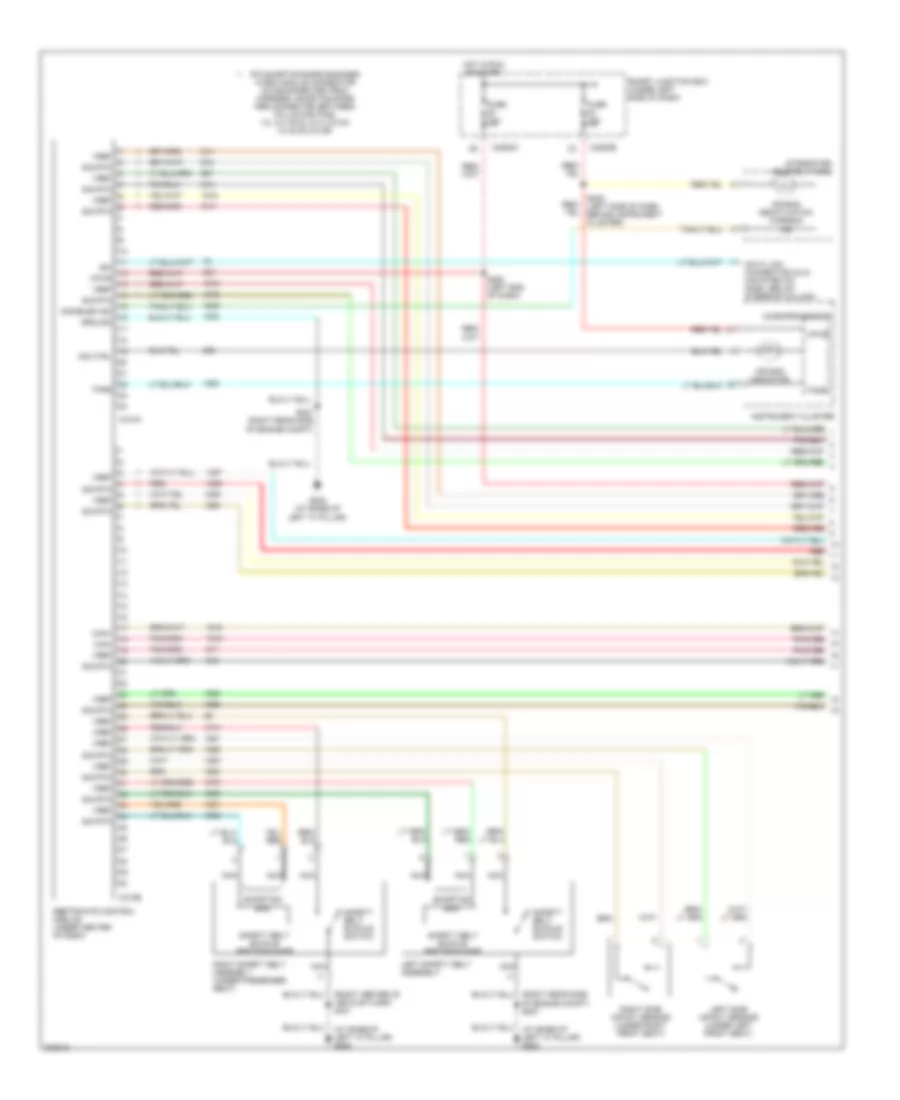Supplemental Restraints Wiring Diagram 1 of 2 for Ford Taurus SEL 2005