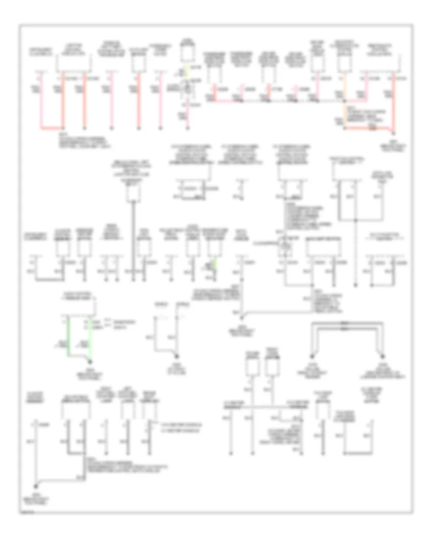 Ground Distribution Wiring Diagram (2 of 4) for Ford Crown Victoria 2008